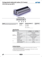 CPV15S SERIES(NPT): INTEGRATED SOLENOID VALVES &amp; VALVE SYSTEMS